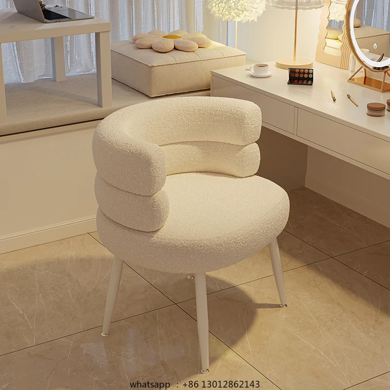 

Стул для макияжа, бытовой комод, стул со спинкой, светлый, роскошный