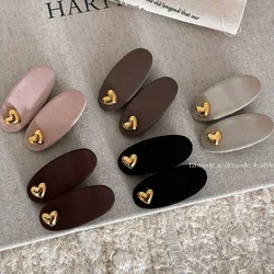 Korean Style Gold Love Maillard Barrettes Headdress Clip Wool Bang Clip Forehead Cropped Hair Clip Barrettes Hair Accessories