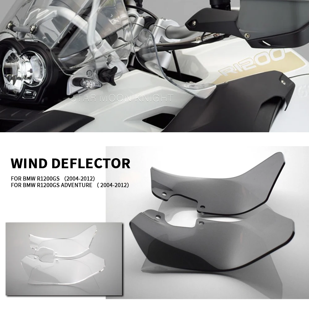 Motorcycle Side Deflector Windshield Windscreen Wind Upper Deflector For BMW R1200GS R 1200 GS Adventure ADV 2004-2012 2011 2010