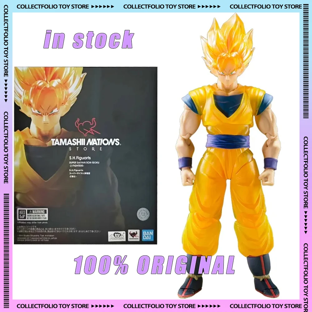 

In Stock Bandai S.H.Figuarts SHF Super Saiyan Goku Dragon Ball Z Figure DBZ Toys TAMASHII NATIONS DBZ Action Figure Collectible