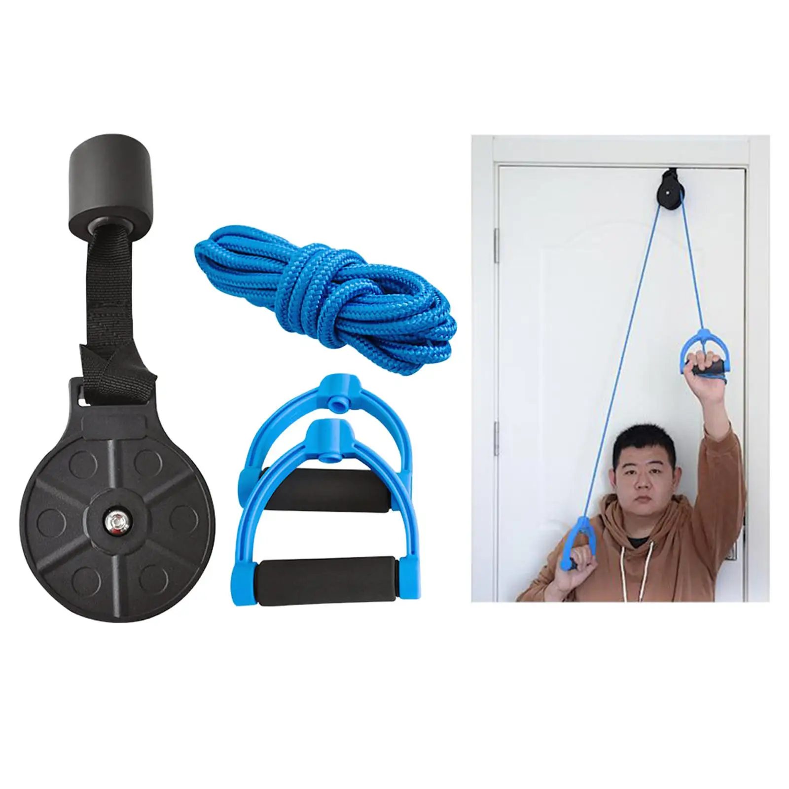 

Upper Limb Rehabilitation Pulley Trainer with Physiotherapy Equipment for Home Exercise Stroke Hemiplegia Elderly