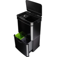 Intelligent induction classification trash can stainless steel large capacity dry and wet separation household kitchen rest livi