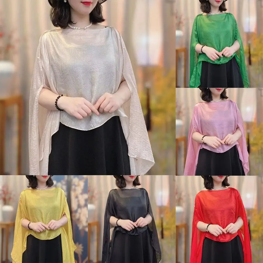 Elegante Chal de Color Liso para Mujer, Capa de Gasa para Fiestas y Eventos, para Mujeres y Niñas