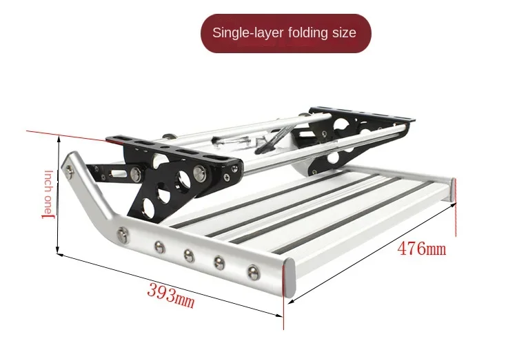 Caravan Foot Steps Manual Folding Ladder Steps Aluminum Alloy Telescopic Non-slip Camper Travel Trailer Caravan Accessories