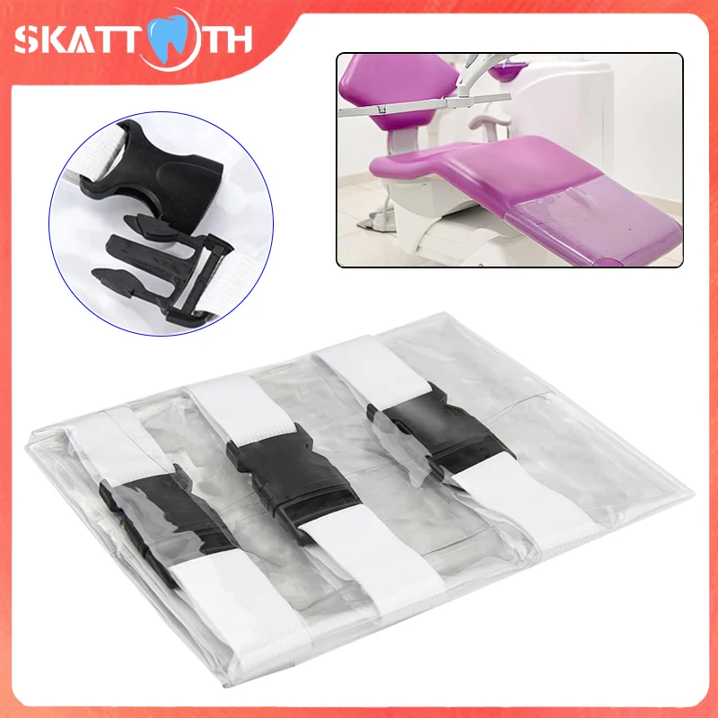

1Pc Plastic Clear Dental Chair Mat Cushion Foot Pad Dental Seat Unit Dustproof Cover Protector With Elastic Bands Dentist Clinic