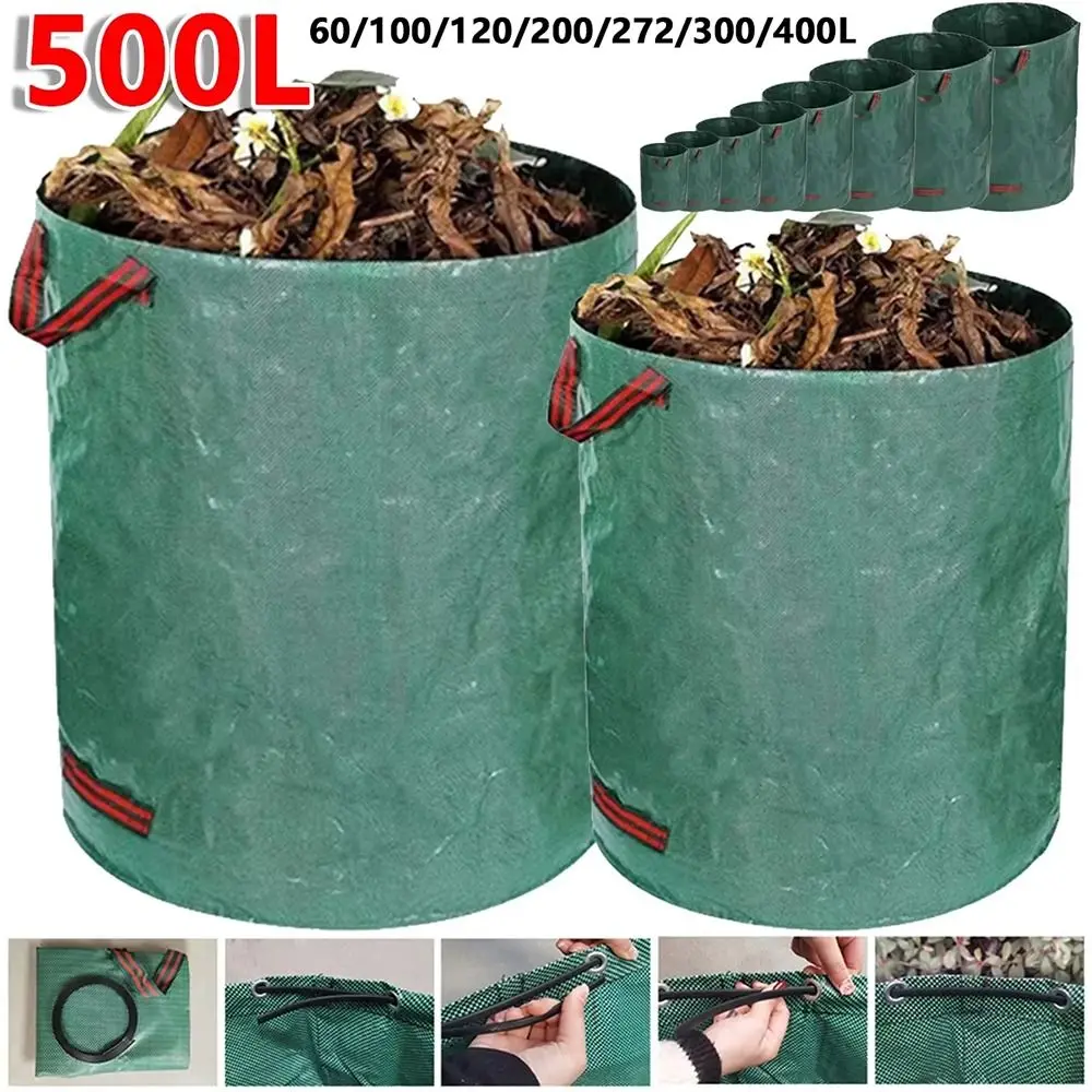 

1Pcs Large Capacity Garden Waste Bag Waterproof Reusable Leaf Sack 50/60/100/120/160/200ml for Yard Leaf
