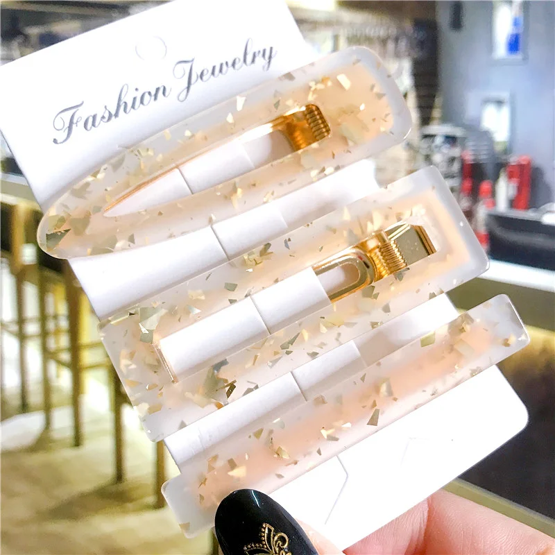 35 Styles 2/3pcs Hair Clip Set Acetate Hairpin Women Hair Accessories Jewelry Korean Femme Barrettes Hairgrip for Girls Headwear