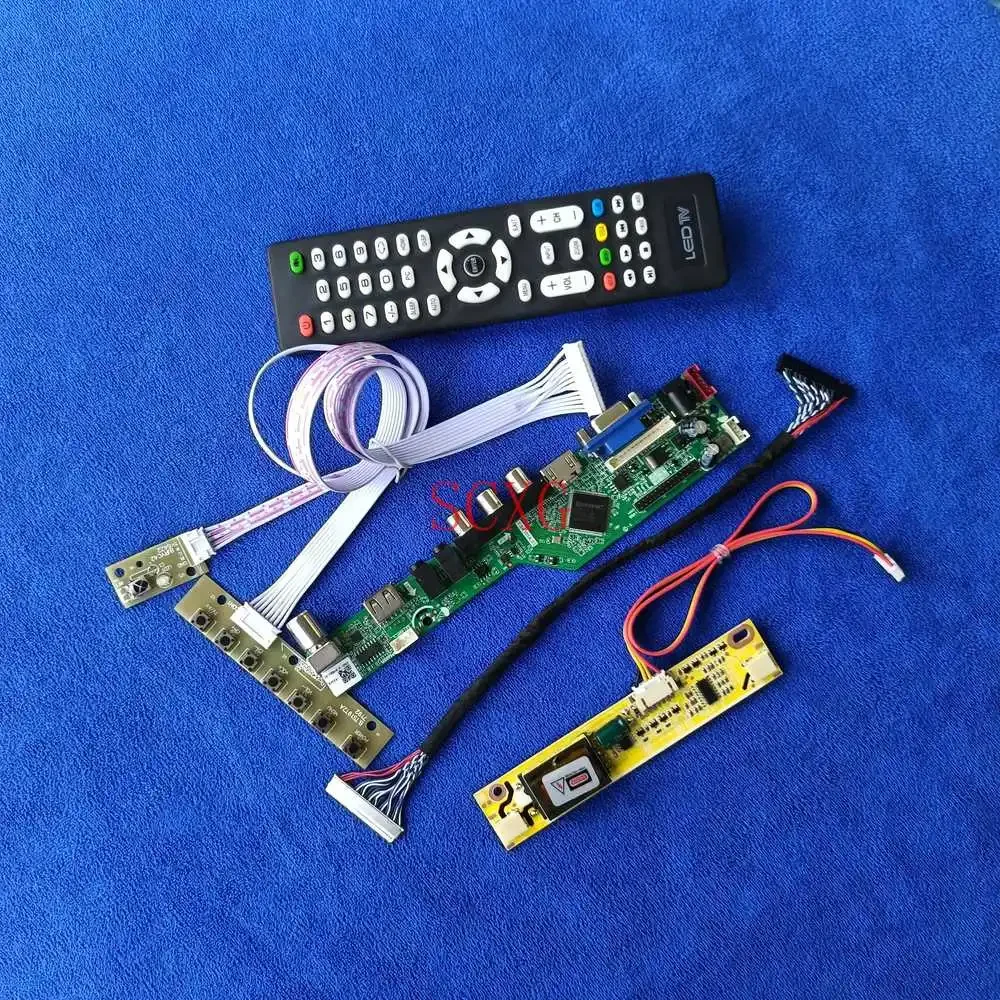 For LTN160HT03-001/N01 1920*1080 LVDS 30 Pin 2CCFL LCD Monitor Controller Board HDMI-compatible USB AV VGA Analog Signal DIY Kit