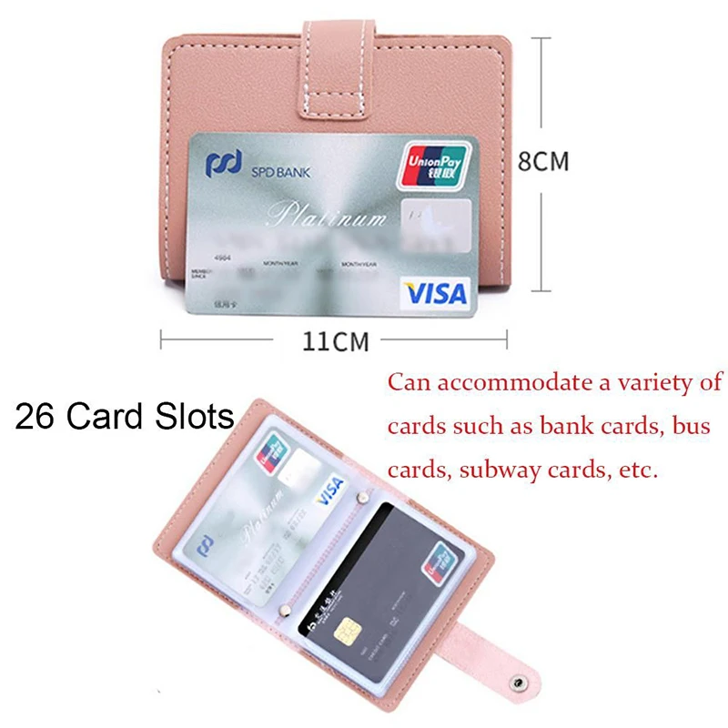 Anti Theft Brush Compact Card Bag Driver's License Wallet Men Anti Magnetic Large Capacity Bank Card Holder Portable Card Clip