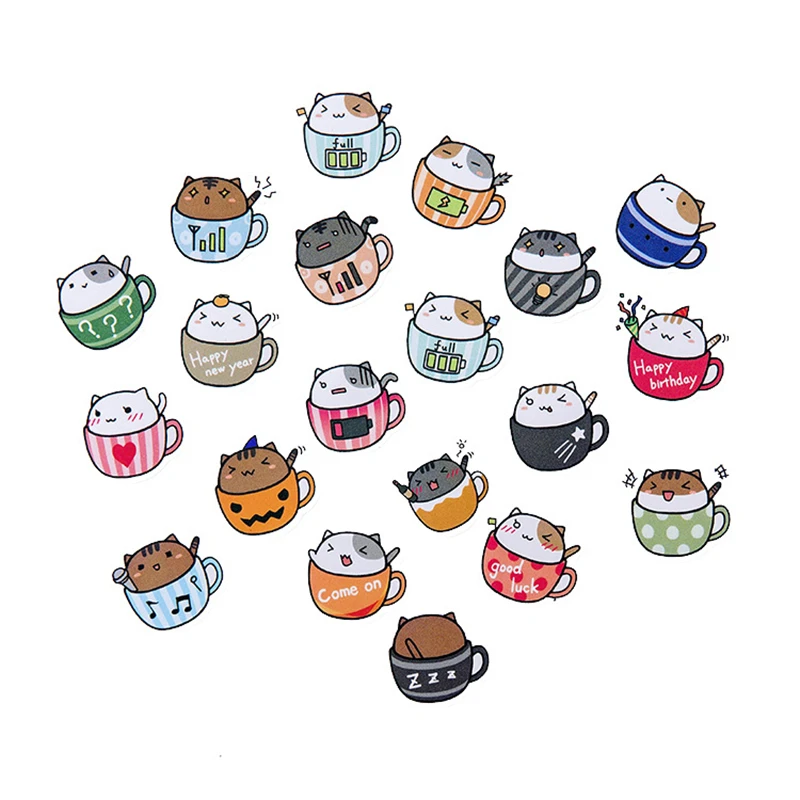 6 Styles Colorful Flower Stickers Set Scrapbooking Stickers For Journal Planner Diy Crafts Scrapbooking Cartoon Sticker Album