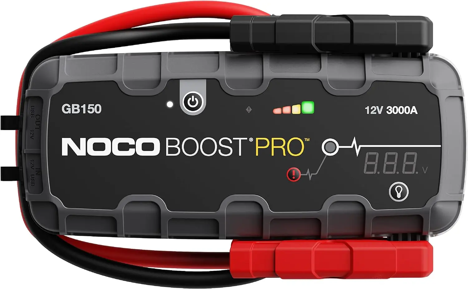 Boost Pro 3000A UltraSafe Car Battery Jump Starter, 12V Battery Pack,Battery Booster,Jump Box,Portable Charger and Jumper Cables