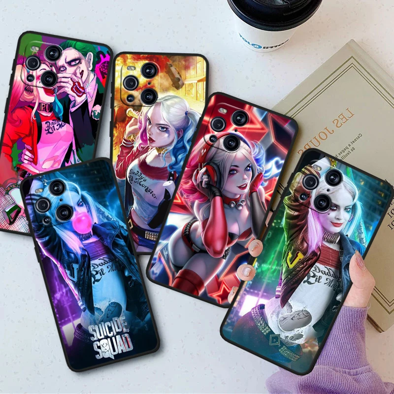 Harley Quinn Pete For OPPO Find X6 X5 X3 X2 F21S F21 Pro Lite Neo Black Silicone Fundas Soft Phone Case