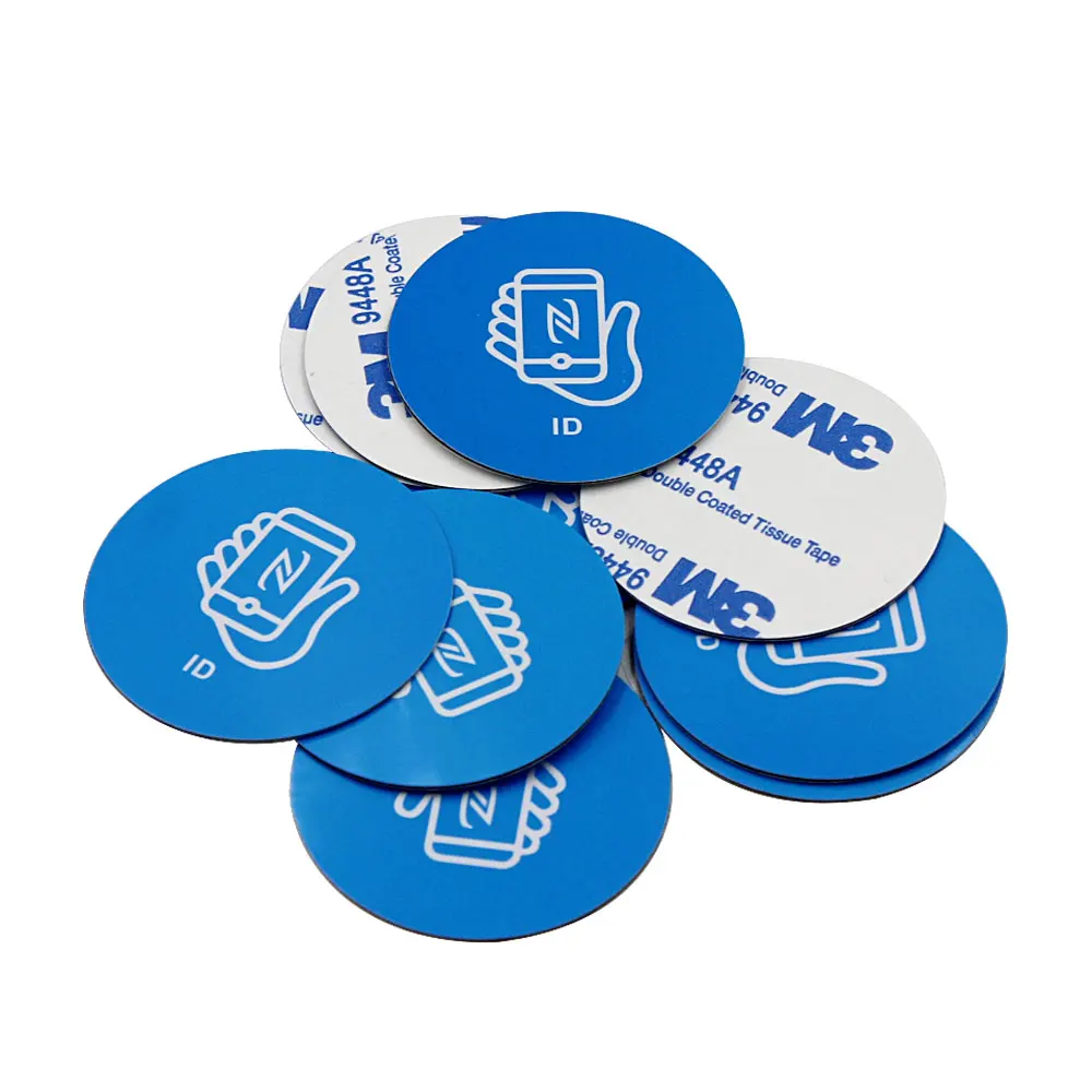 10pcs 125Khz TK4100 / 13.56Mhz M1 1K S50 Cartão de Controle de Acesso Adesivos Inteligentes Etiqueta Anti-magnética Etiquetas Chave RFID Token