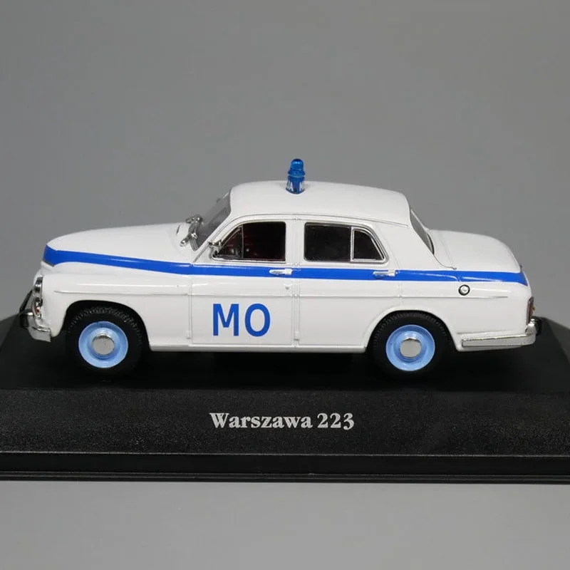 New Diecast 1:43 Warszawa 223 Police Alloy Car Model Adult Classic Collection Static Display Boy Toys
