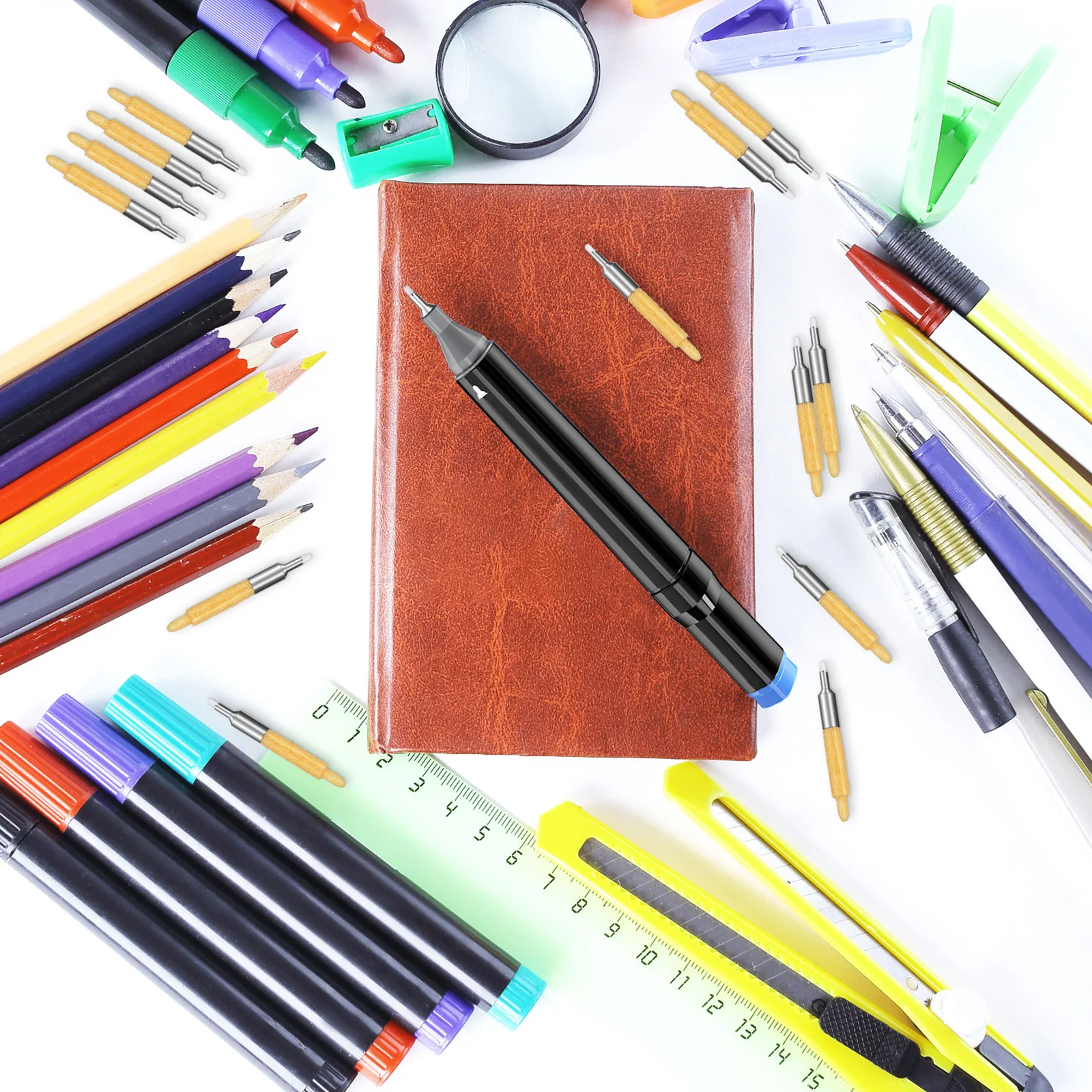 

20Pcs Paint Pen Nibs Replacement Tips Sturdy for Acrylic Markers Creative Drawing Detailing Accessories