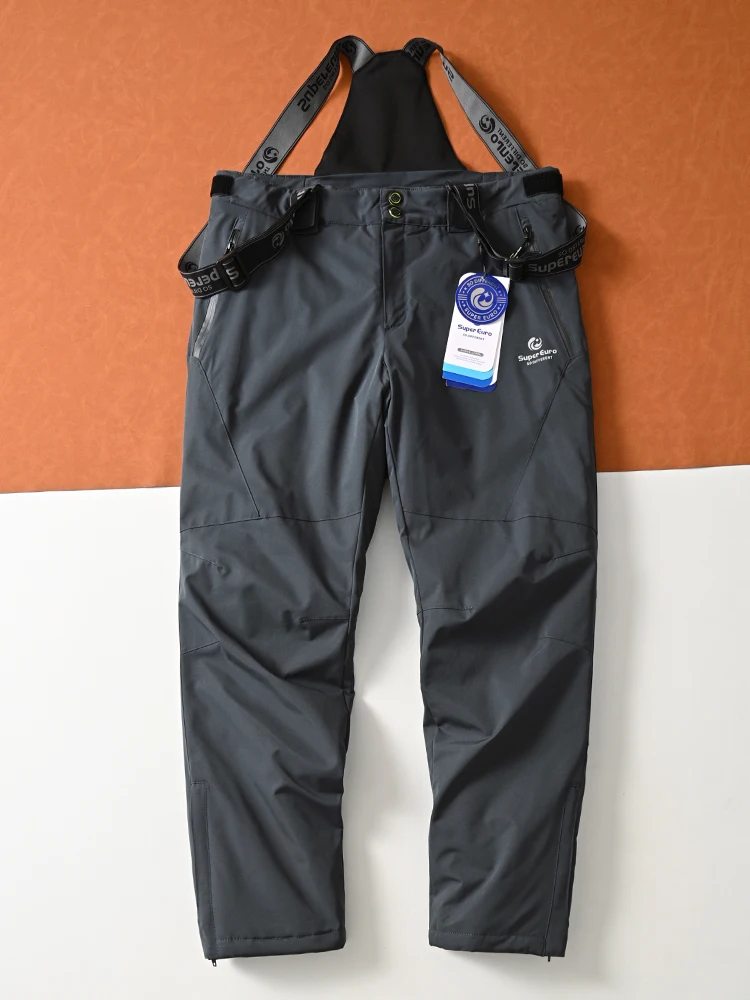 

Thiened Ski Pants Men's Winter Outdoor Windproof Waterproof Warm Soft ell Overalls Faionable Urban Sle Casual Pants