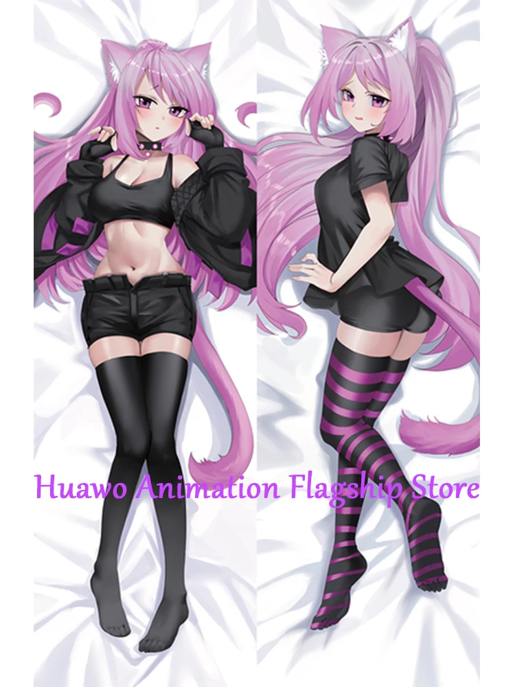 

Dakimakura Anime Pillow Cover PinkPopcorn Double Sided Print 2Way Cushion Cover Xmas Gifts