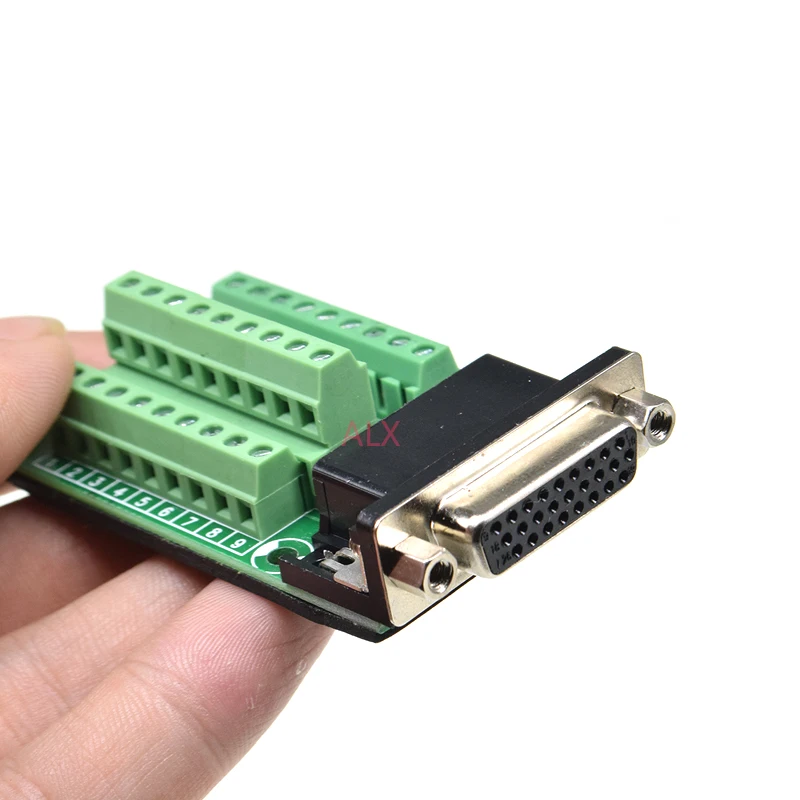 1PCS DB26 26PIN 3 ROW male female connector to terminal adapter D-SUB converter 26 pin terminal board Signal Module