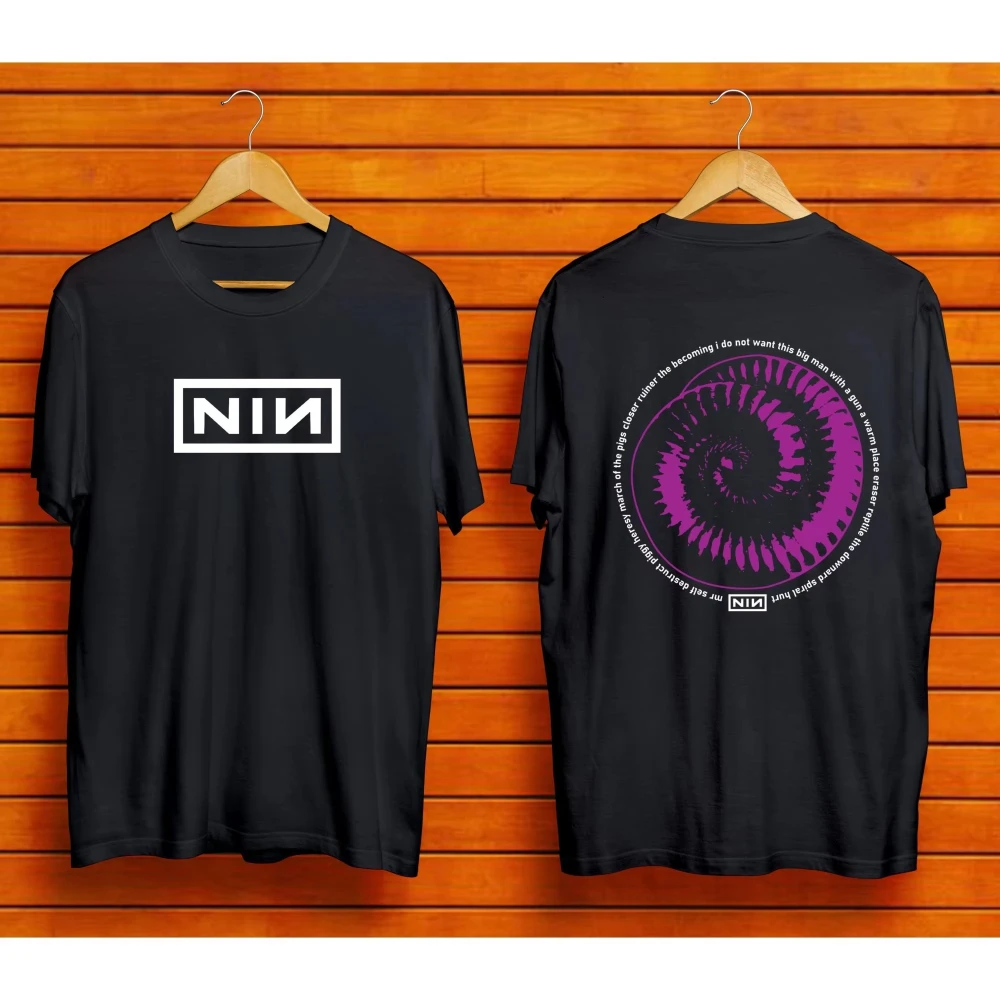 Verão novo nove Polegada unhas camisa nin das mulheres dos homens t camisa de algodão camisetas de rua masculina casual tripulação pescoço unseix topo verão