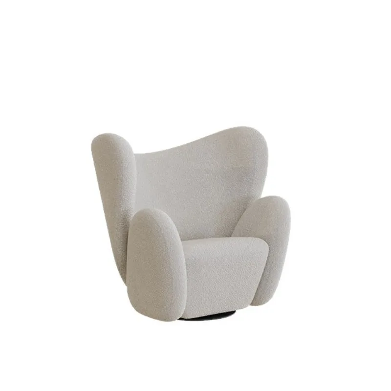 

Simple single sofa chair living room balcony curved leisure chair