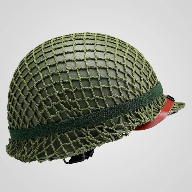 American M1 Style Steel Helmet for Military Enthusiasts Riot Protection Double-Layer Cycling Helmet Harley Davidson Inspired Des