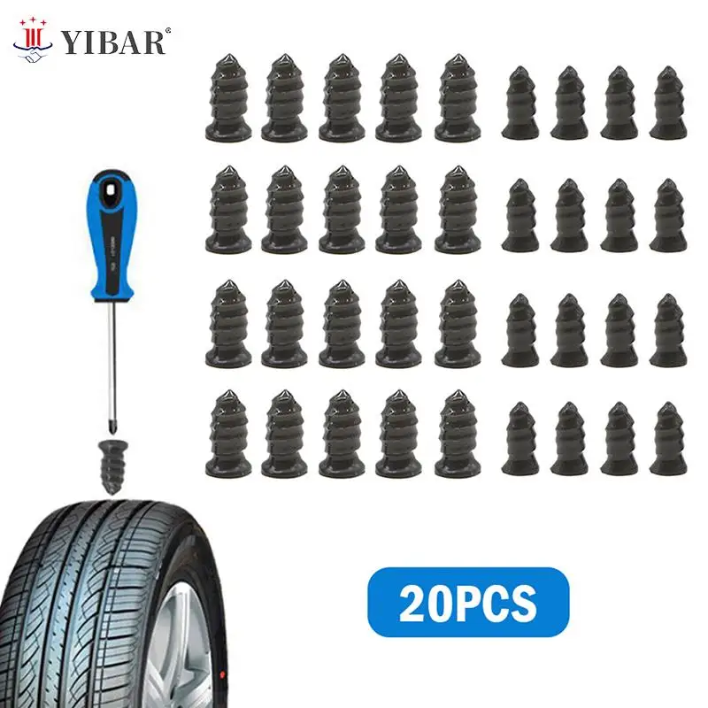 

20pcs Vacuum Tyre Repair Nail Car Scooter Bike Universal Tubeless Rubber Nails