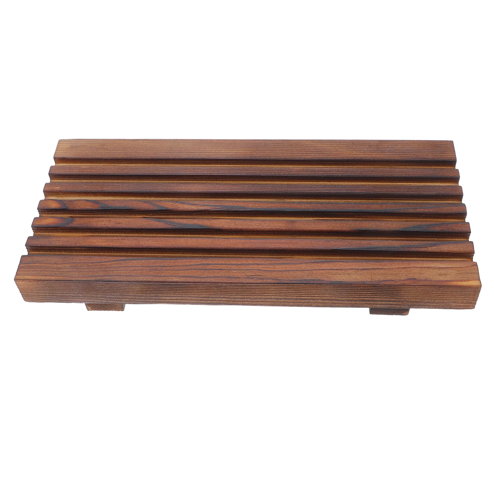 

Wooden Rustic Pedestal Stand For Sink Counter Organizer Soap Dispenser Kitchen Tabletop Display Decorative Vanity Display Stand
