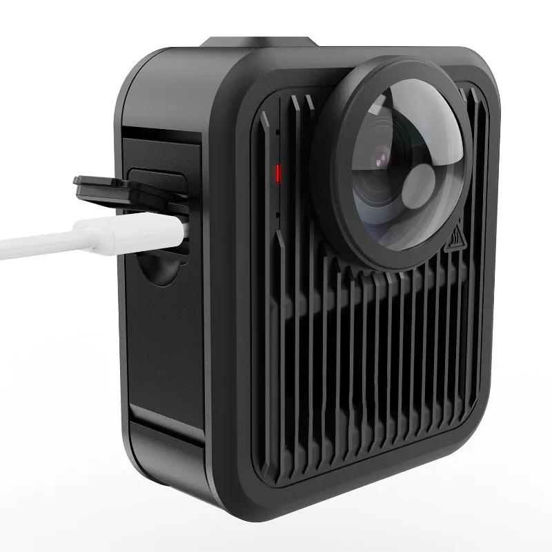 【Artículos calientes】para cámara deportiva Gopro MAX2, cubierta de batería de apertura lateral, Kit de accesorios de carga a prueba de polvo de liberación rápida