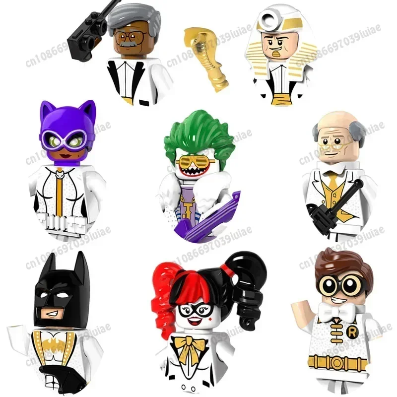 

PG8074 PG312 PG313 Super Hero Batman Catwoman Clown Harley Quinn Bricks Cartoon Character building block Boy Birthday Present