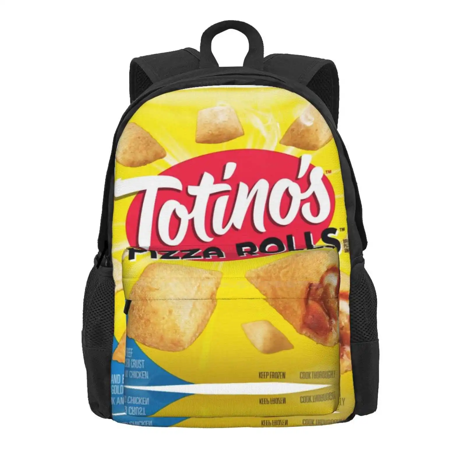 Totino'S Pizza Rolls Combination Hot Sale Schoolbag Backpack Fashion Bags Pepperoni Hot Pocket Hungry Delicious Food Cheese