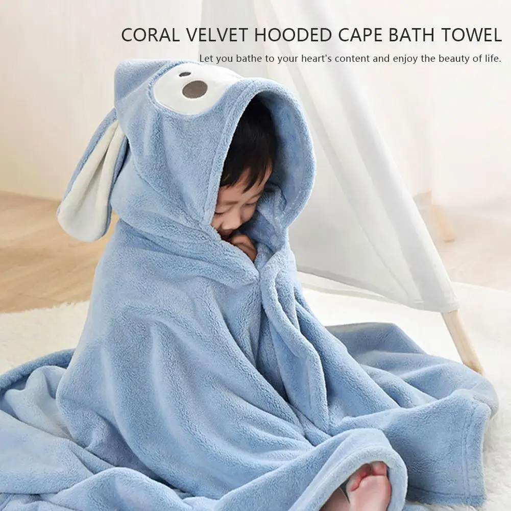 New Cartoon Animal Baby Bath Towels Soft Hooded Towel Blanket Toddler Bathrobe Warm Sleeping Swaddle Wrap for Boys Girls