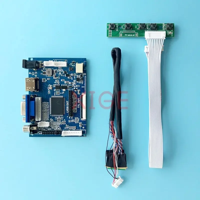 For LP173WD1-TLA1/TLC1/TLG1/TLN1 Controller Driver Board Laptop Matrix LVDS 40Pin HDMI-Compatible 2AV VGA 1600x900 17.3