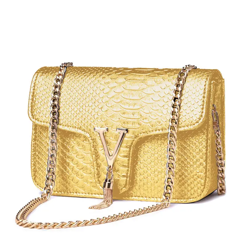 Luxury Handbags Women Bags New Design European Brand Crocodile Chain Shoulder Crossbody Bags For Women Day Clutch Bolsa Feminina