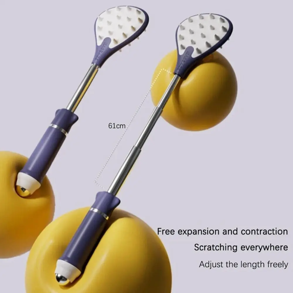 Retractable Telescopic Backscratcher Relax Portable Back Tickle Scraper Long Handle Magnetic Ball Massage Claw Home Use