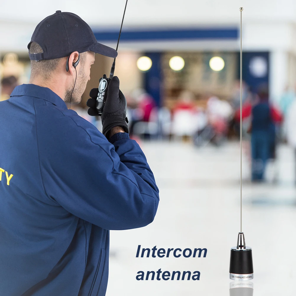 Antena walkie talkie de carro de banda dupla vhf/uhf 100w antena de rádio de carro 144/430mhz substituição de alto ganho acessórios automotivos