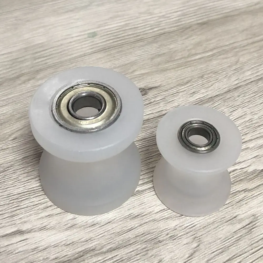 1Pcs Nylon U-Groove Bearing Roller Wear Resistant Low Friction Sliding Door Roller Stainless Steel Plastic Nylon Guide Roller