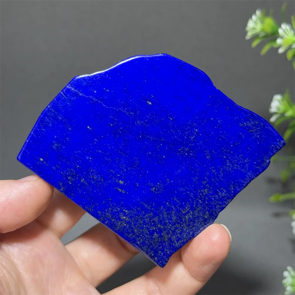 Natural Quartz Lapis Lazuli Slice Mineral Specimen Reiki Spiritual Meditation Energy Home Feng Shui Decoration Holiday Gift