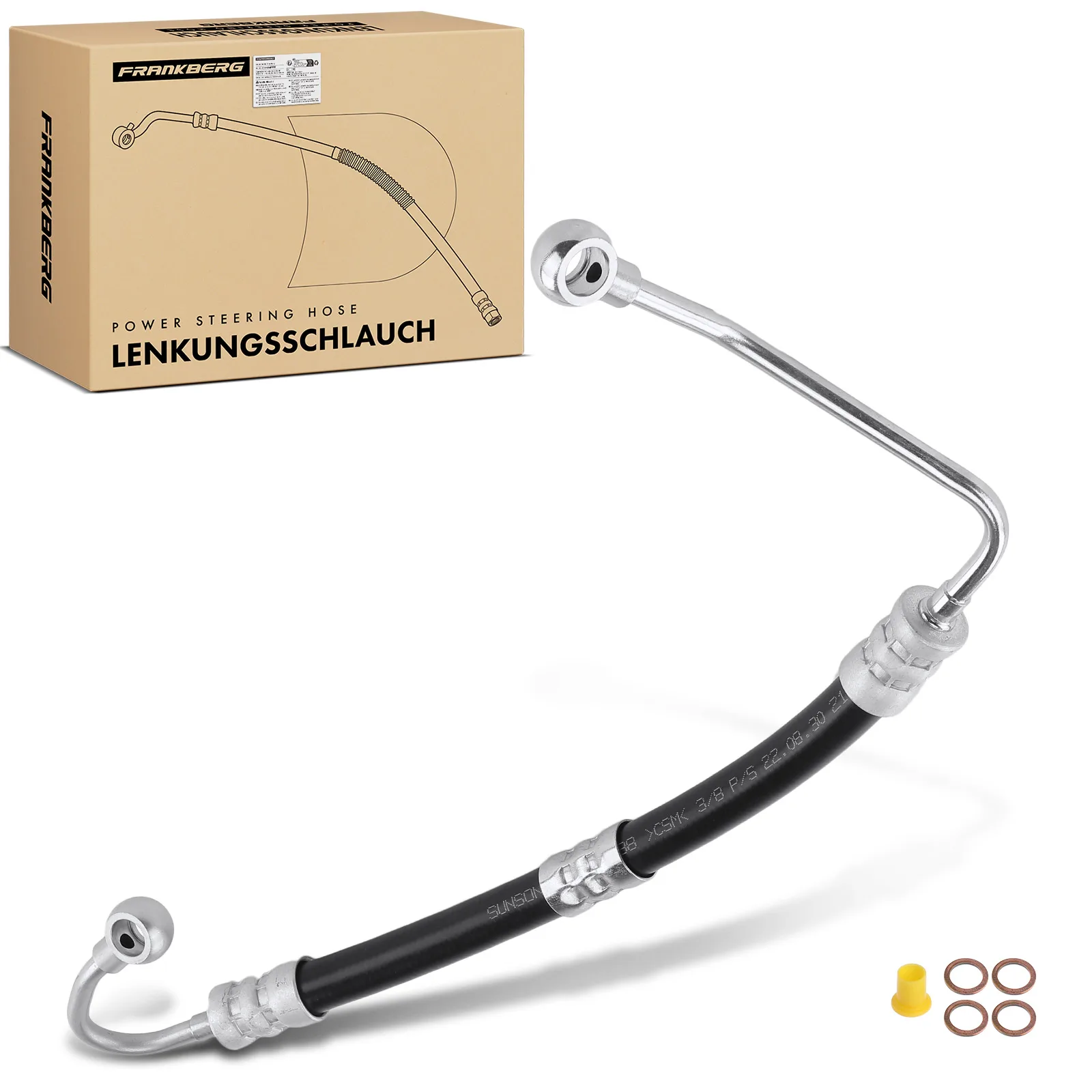 Frankberg 1x stuurbekrachtigingsslang voor BMW 3-serie cabriolet coupé E36 1.6L 1.8L 32411141729 32411141918 59074 3402664