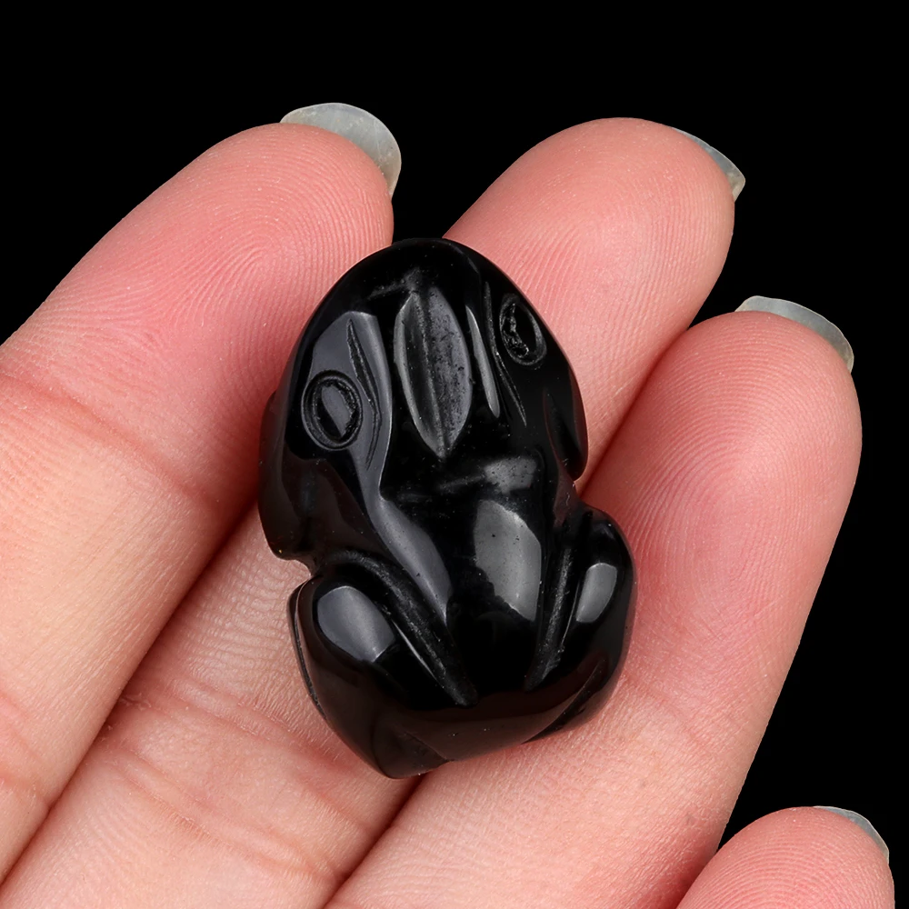 1 قطعة حجر الكريستال الحيوانات زخرفة الضفدع شكل الطاقة منحوتة الطبيعية روز كوارتز جمشت مصقول شفاء DIY بها بنفسك هدية الديكور #3