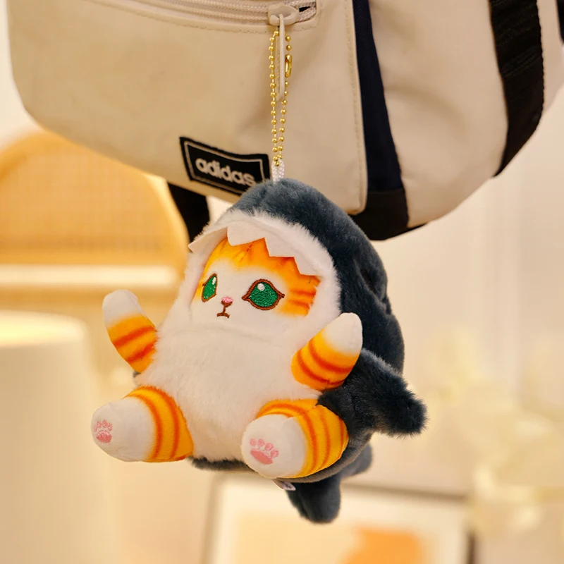 Cute Shark Cat Plush Creative Cosplay Sharks Doll Plush Stuffed Toy Kids Birthday Christmas Gift Room Home Decor 4 Pc Style