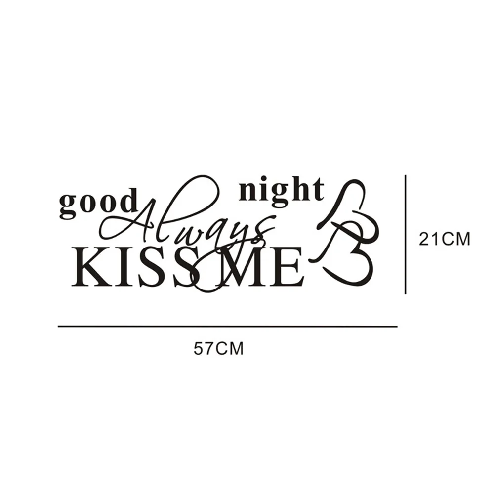 

Me Goodnight Wall Sticker Vinyl Letter Words Removable DIY Quote Wall Decor Bedroom Living Room