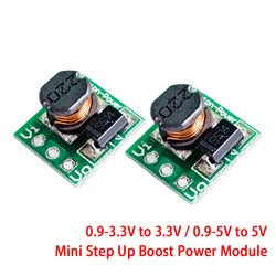 5 sztuk DC-DC 0.9-3.3V do 3.3V 500mA 0.9-5V do 5V Mini Step Up Boost moduł zasilania DC do modułu konwerter napięcia Arduino