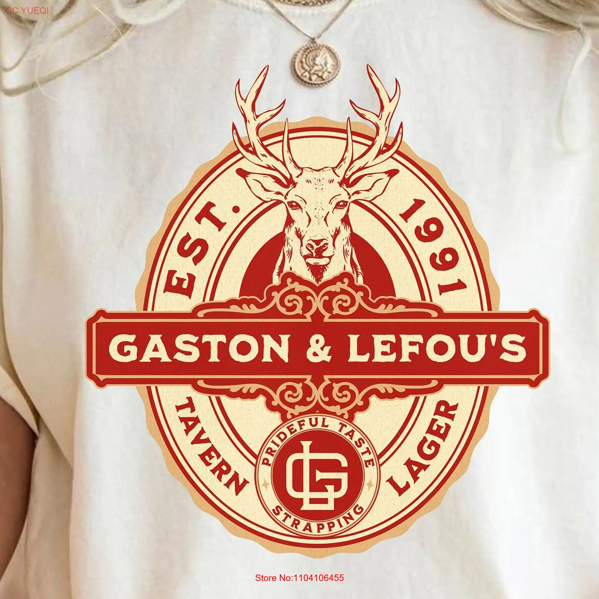 Gaston and LeFou's Tavern Lager Inspired Comfort Colors T Shirt Theme Park for Him Her long or short sleeves