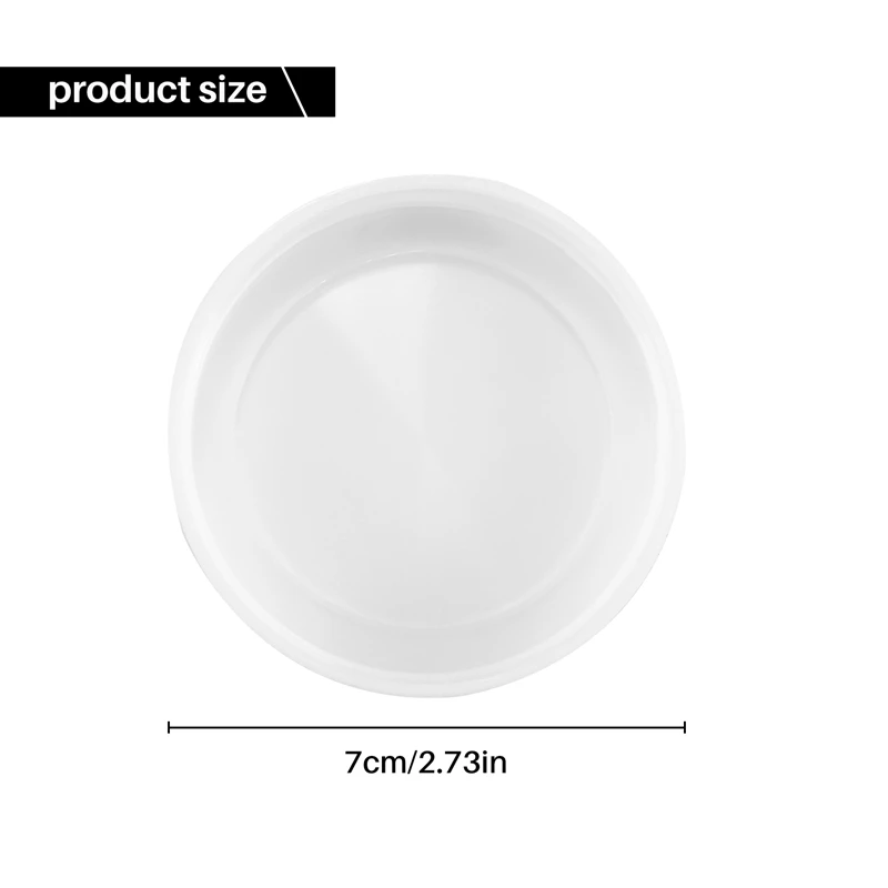 18 Pack Plastic Regular Mouth Jar Lids For Ball, Kerr And More - Food Grade White Plastic Storage Caps