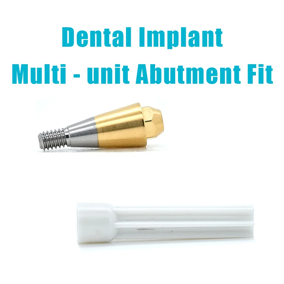 High Quality Multi-unit Abutment Kit Compatible with Dentium Implants 10 Sets Pack Screw-retained Prosthetic Dental Components