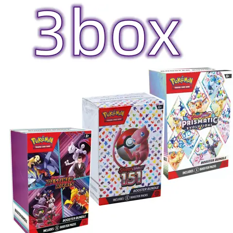 Pokemon Card v10 Booster bundle Destined Rivals Prismatic Evolutions Scarlet Violet 151 English Booster Transaction Cards Gifts
