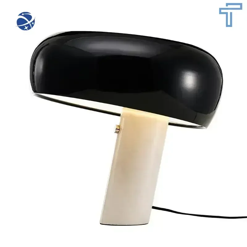 Original brand new！Creative Nordic Mushroom Green Modern Snoopy Marble Base Table Lamp Led Living Room