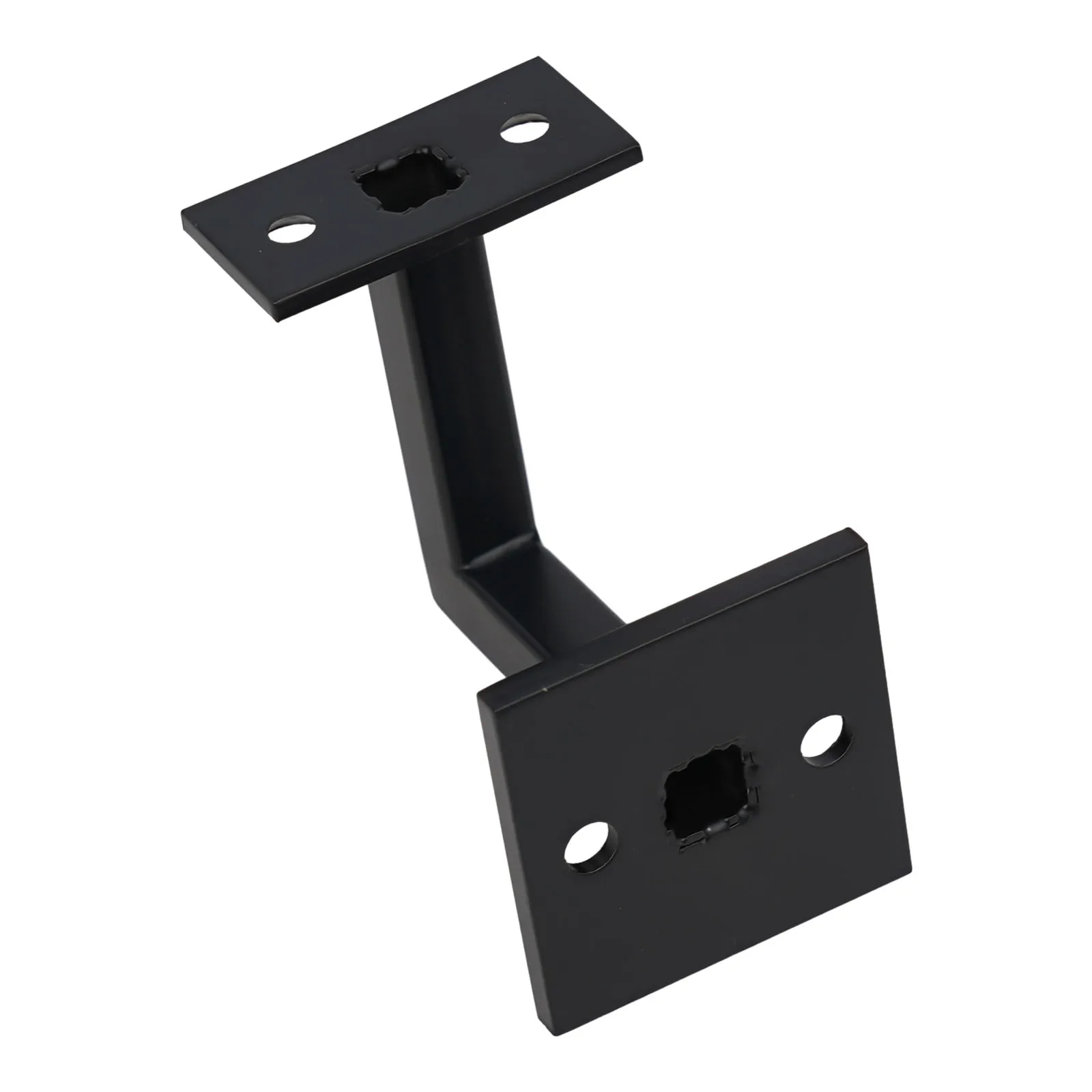 

Swivel Handrail Brackets Stairs Stability Indoor Matte Black Matte Black Finish Outdoor Square Handrail Brackets