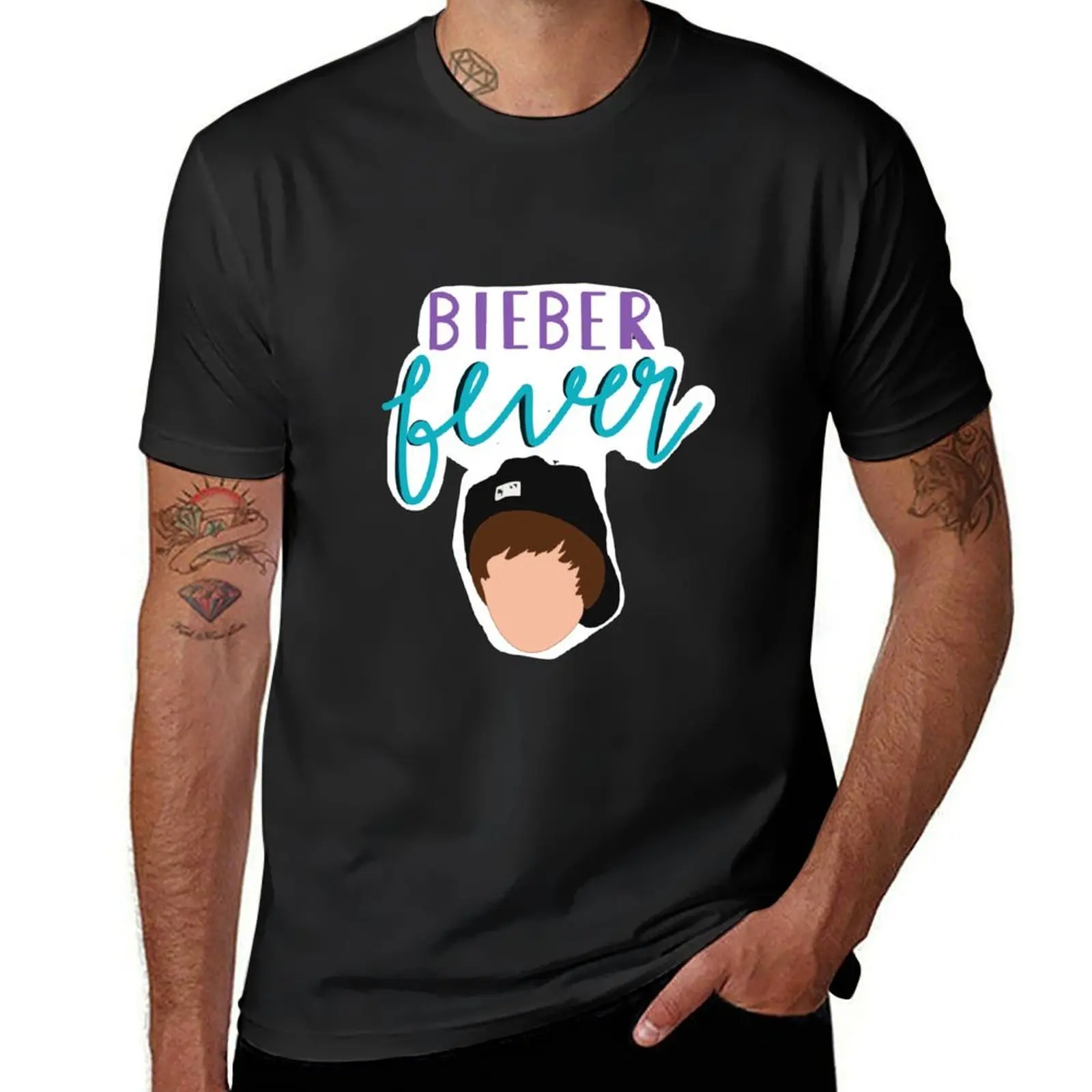 Bieber Fever T-Shirt vintage anime cute clothes heavyweights sweat shirts, men