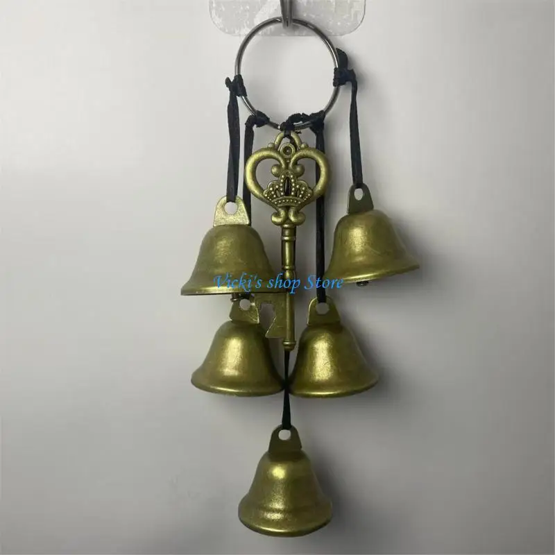 سلسلة مفاتيح Windchime Windchime المصنوعة يدويًا قلادة سهلة الإعداد في الهواء الطلق مع أصوات مهدئة للتجمعات تحت عنوان